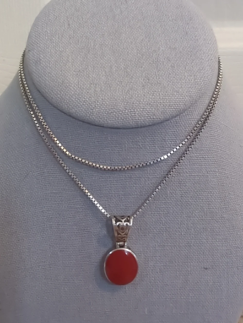 Silpada 925 Sterling Silver Reversible Charm And Necklace